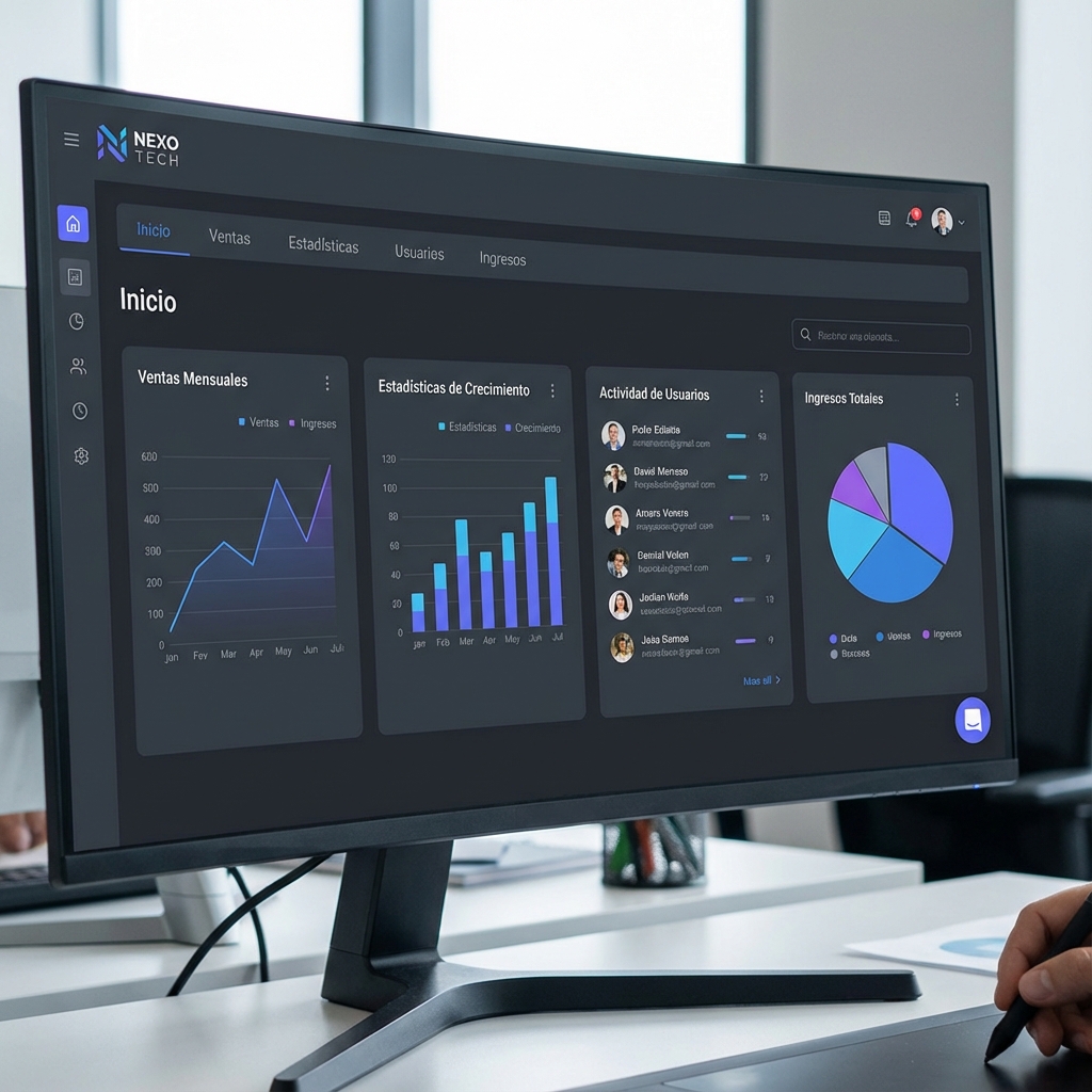 Dashboard App Interface en Español